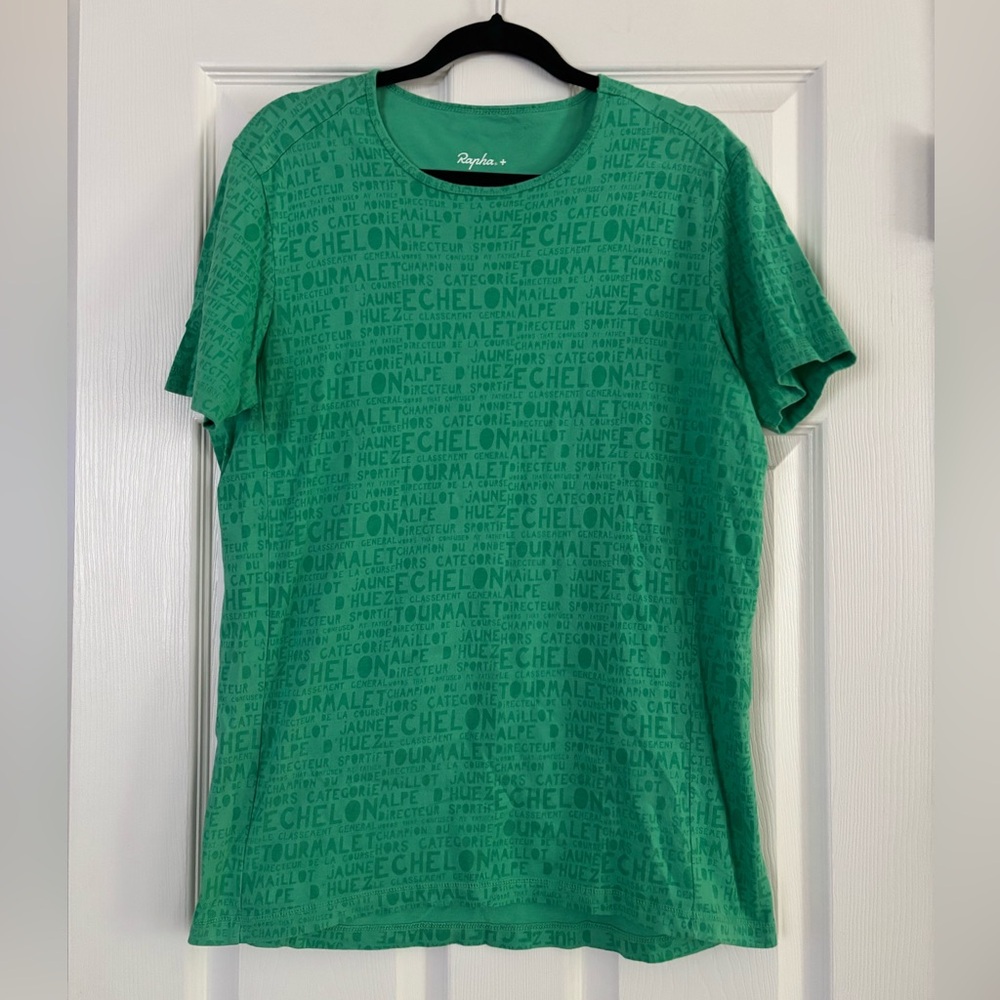 Rapha + Paul Smith | Green Cycling T-Shirt Cotton‎ Sz L